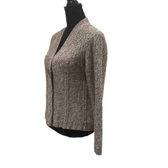 Celly knit brown button front long sleeve costal gramma cardigan sweater medium - Picture 3 of 10